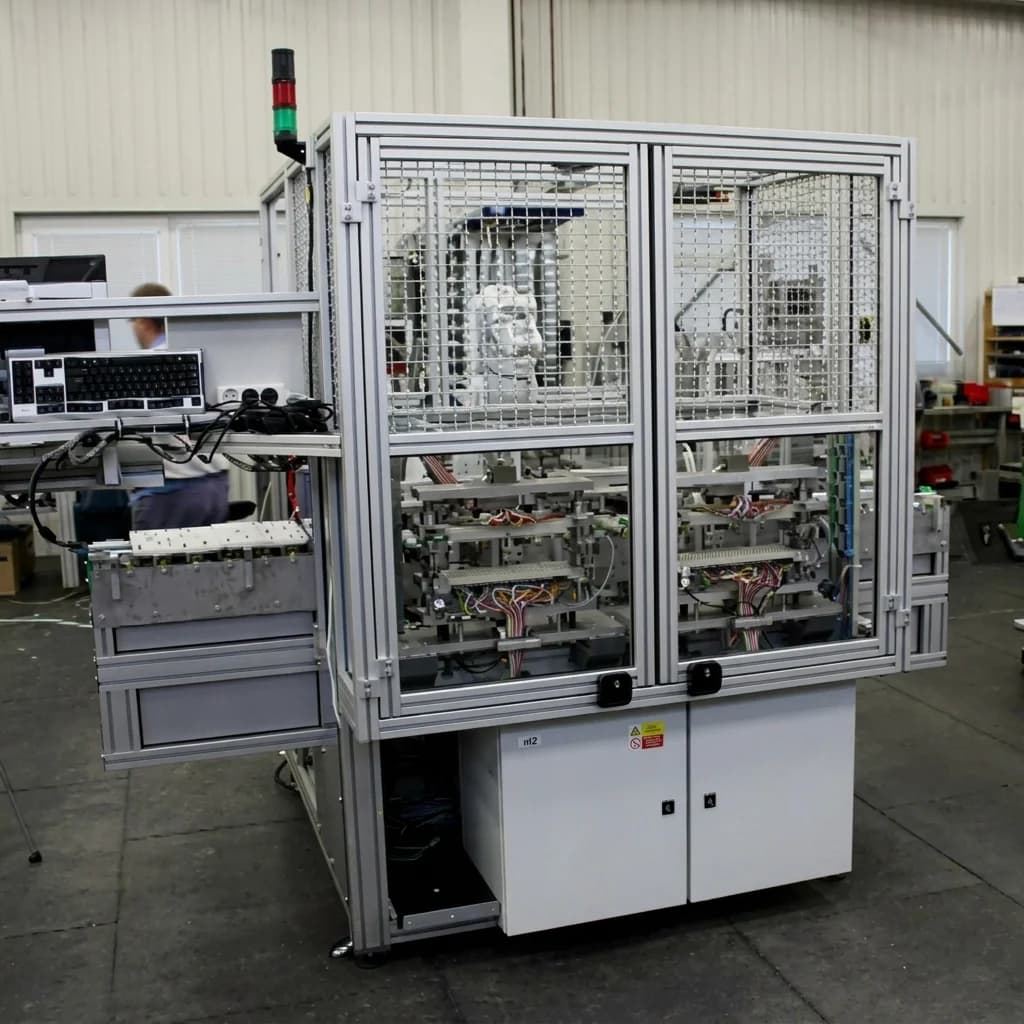 Jednoúčelový stroj s krytem — automatizované pracoviště NOVY machines